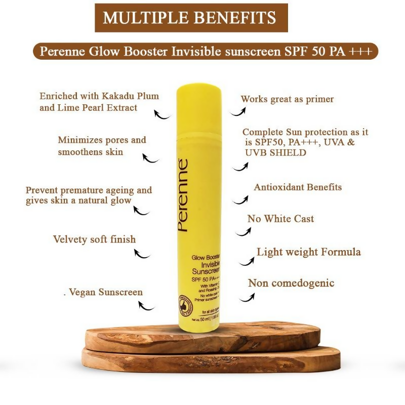 Perenne Glow Booster Invisible Sunscreen SPF 50 PA+++