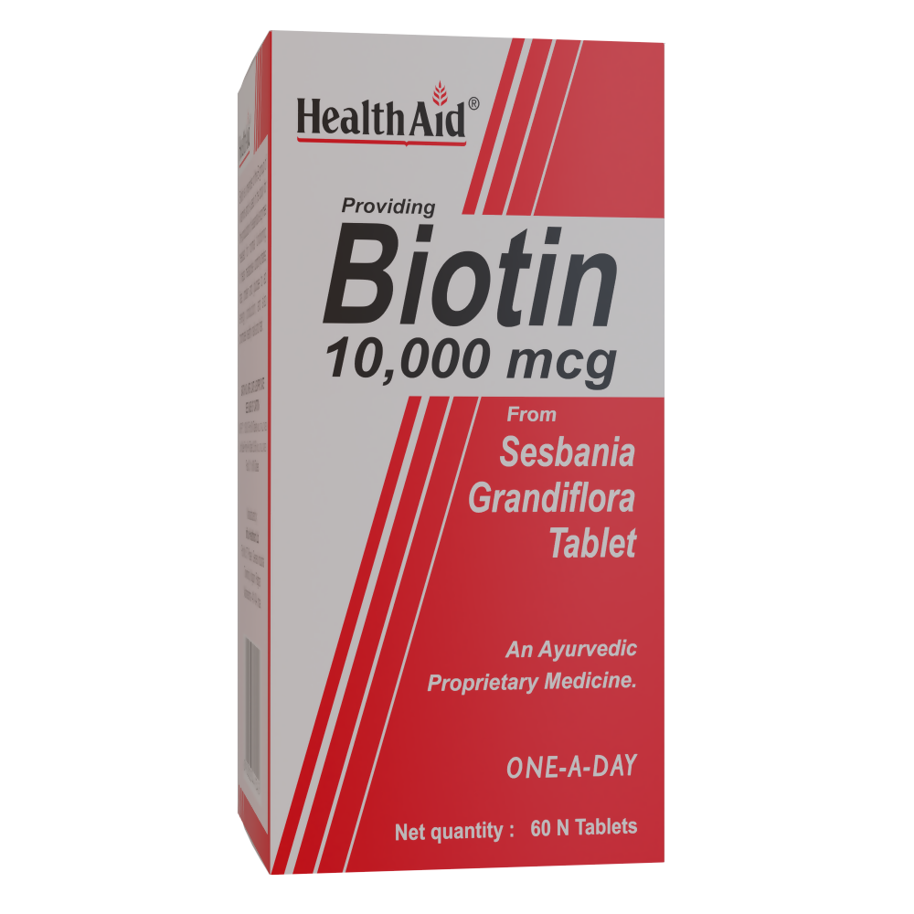 HealthAid Biotin 10000 mcg Tablets