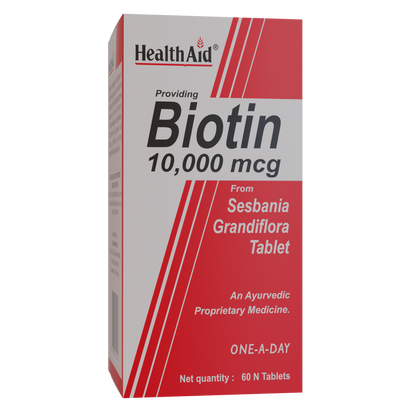 HealthAid Biotin 10000 mcg Tablets