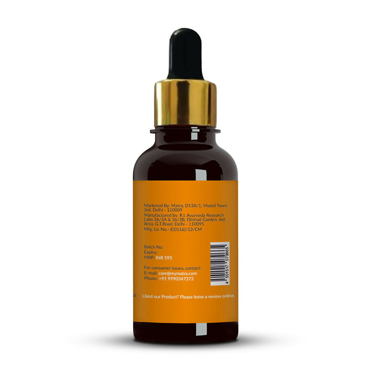 Matra Ayurvedic Kumkumadi Skin Lightening Oil