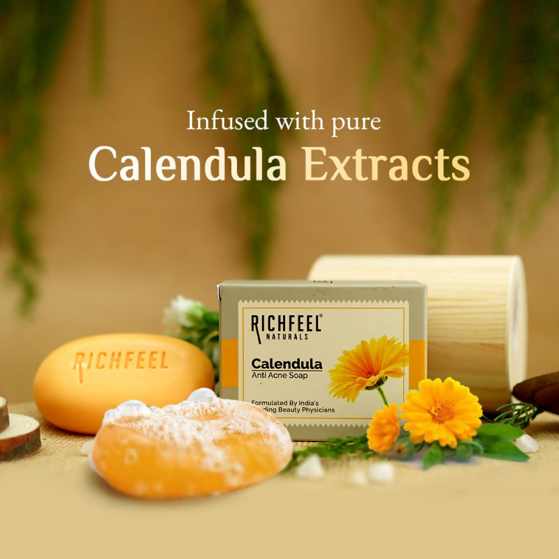 Richfeel Calendula Anti-Acne Soap Fights Pimples