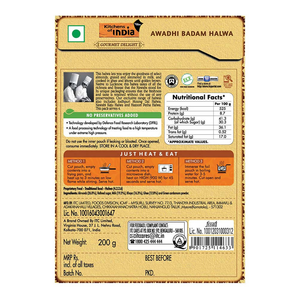 Kitchens of India Awadhi Badam Halwa