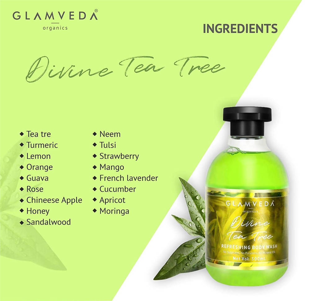 Glamveda Divine Tea Tree Nourishing Body Wash