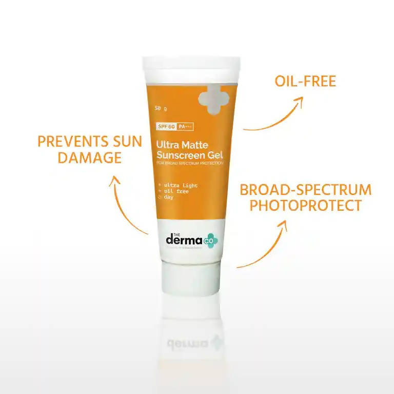 The Derma Co Ultra Matte Sunscreen Gel for Broad Spectrum Protection - Drmedicart