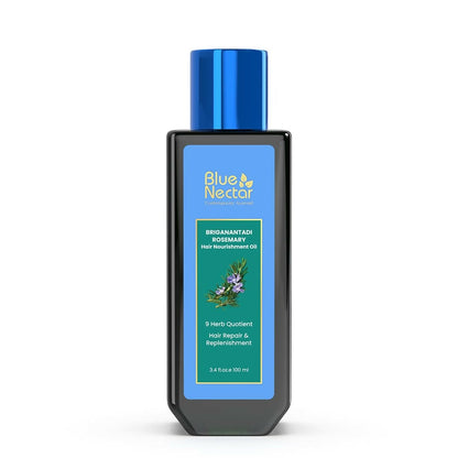 Buy Blue Nectar Briganantadi Rosemary Hair Nourishment Oil from DrMediCart, Ship from India to USA