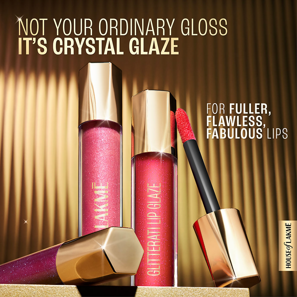 Lakme Glitterati Lip Glaze - Pink Champagne