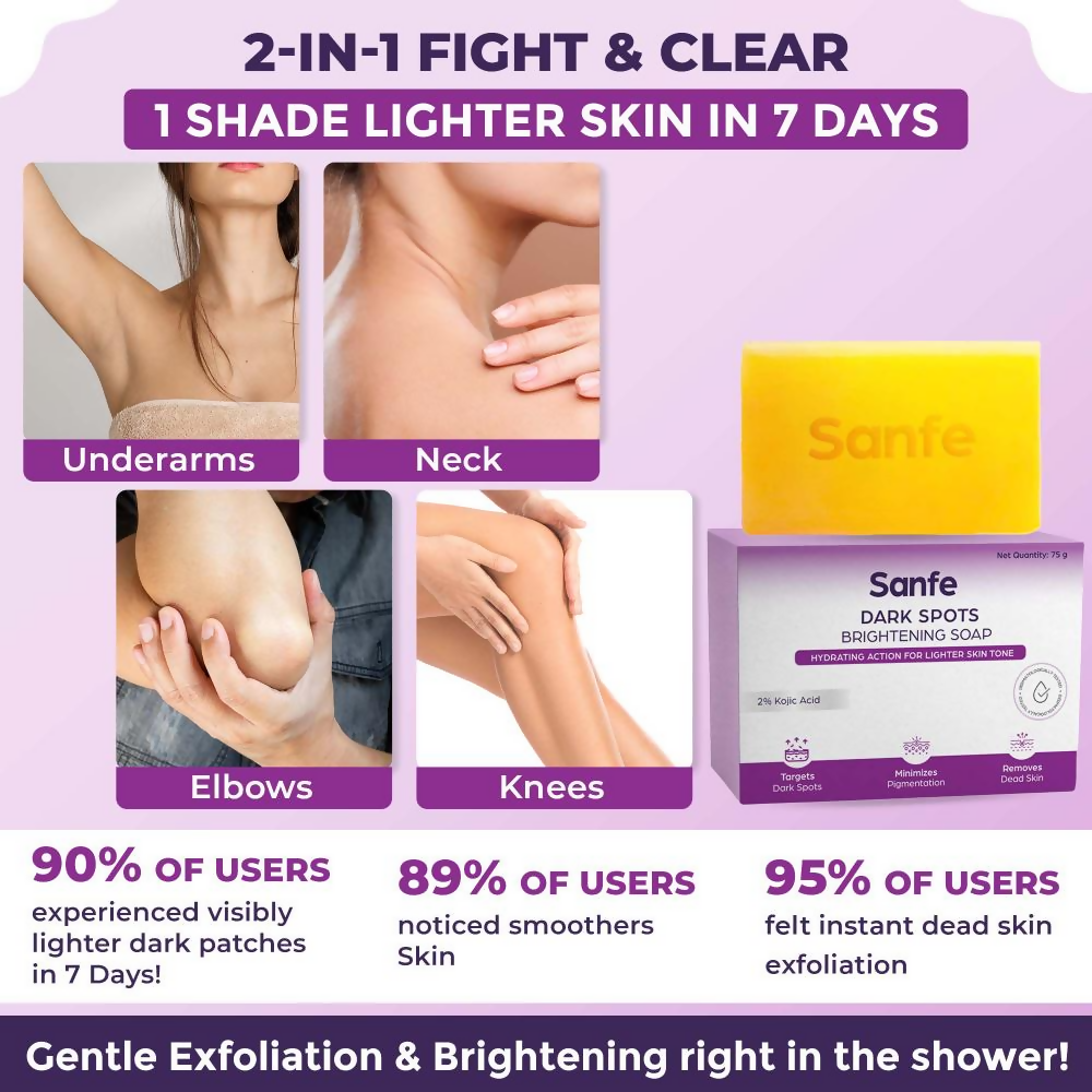 Sanfe Dark Spots Brightening Syndet Soap