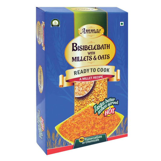 Ammae Millet Bisibelebath With Millets and Oats, Ready to Cook