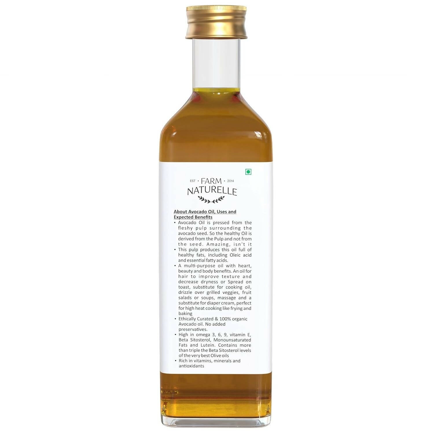 Farm Naturelle 100% Pure Extra Virgin Avocado Oil