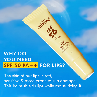 mCaffeine Brightening Treatment Lip Balm SPF 50 With Vitamin C & E