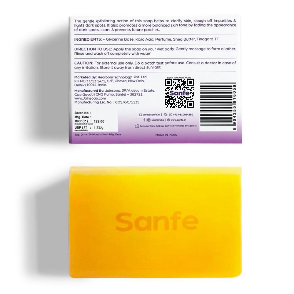Sanfe Dark Spots Brightening Syndet Soap