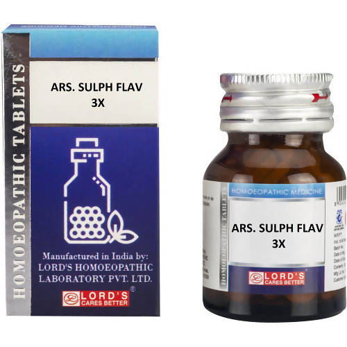 Buy Lord's Homeopathy Ars Sulph Flav Trituration Tablets from DrMediCart, Ship from India to USA