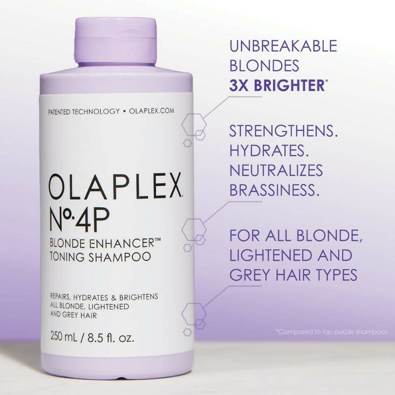 Olaplex No. 4P Blonde Enhancer Purple Toning Shampoo