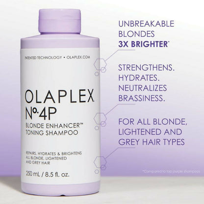 Olaplex No. 4P Blonde Enhancer Purple Toning Shampoo
