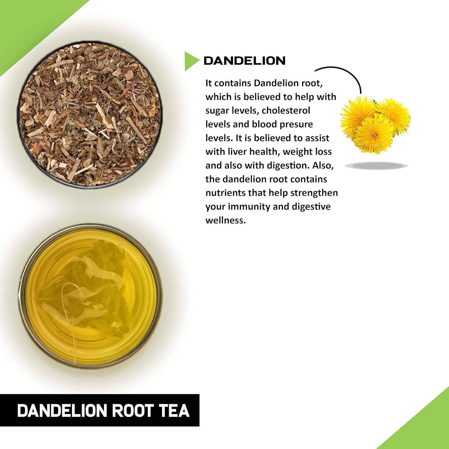 Teacurry Dandelion Root Tea Bags - Drmedicart