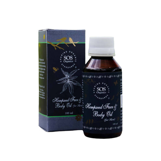 Buy SOS Organics Hempseed Face & Body Oil for Men from DrMediCart, Ship from India to USA