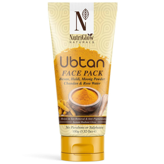 NutriGlow NATURAL'S Ubtan Face & Body Pack with Haldi & Chandan