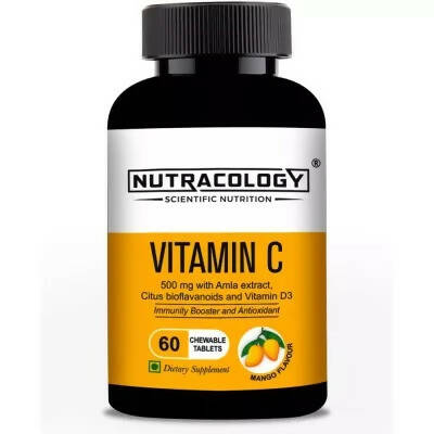 Nutracology Vitamin C 500mg Immunity Booster, Glowing Skin Tablets