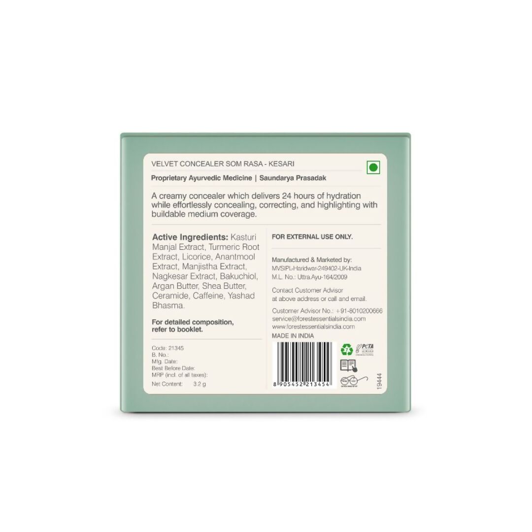 Forest Essentials Som Rasa Velvet Concealer Kesari - Drmedicart