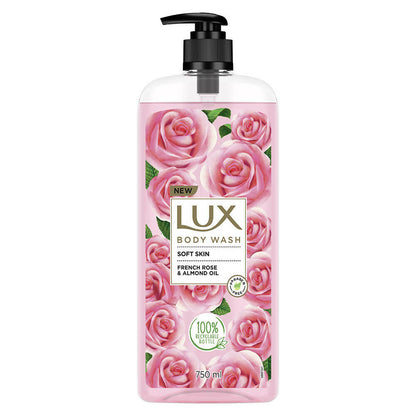 Lux Body Wash with French Rose Fragrance & Almond Oil