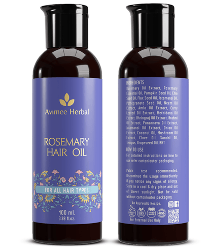 Avimee Herbal Rosemary Hair Care Routine Combo: Rosemary Water Spray & Rosemary Hair Oil