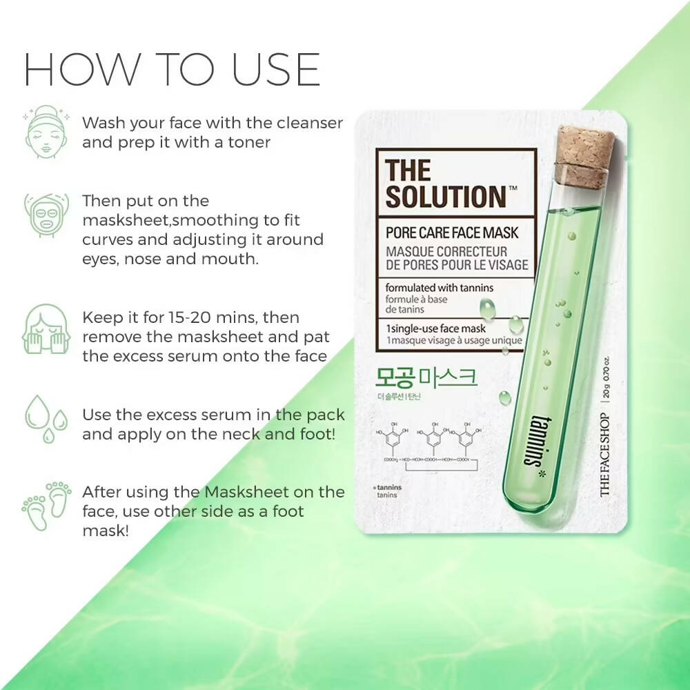 The Face Shop The Solution Pore Care Face Mask - DrMediCart