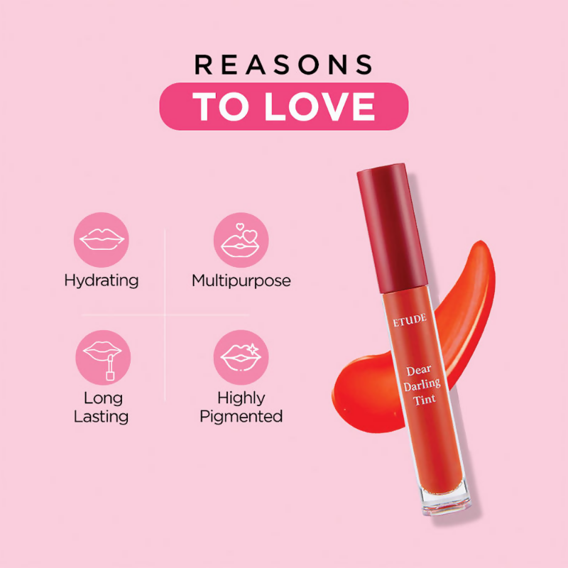 Etude House Dear Darling Water Gel Lip And Cheek Tint Lipstick  - Rd302