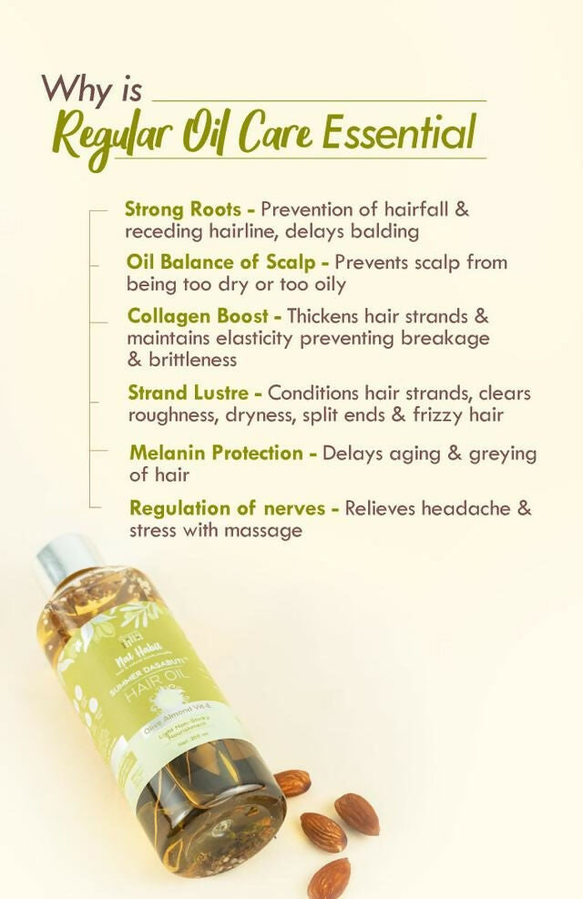 Nat Habit Olive Almond Vit-E Summer Hair Oil