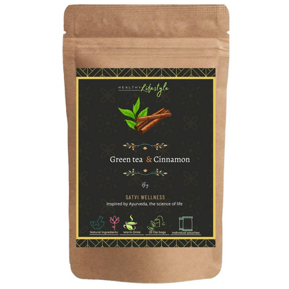 Buy Satvi Wellness Blend Of Green Tea And Cinnamon Tea Bags from DrMediCart