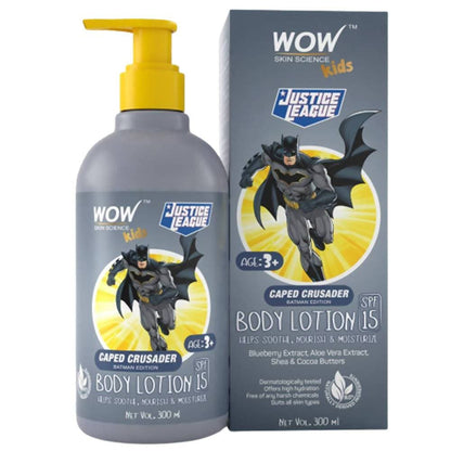 Wow Skin Science Kids Body Lotion - Caped Crusader Batman Edition - Drmedicart