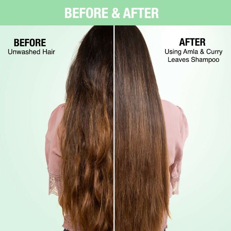 Nykaa Naturals Longer & Thicker Hair - Free Shampoo With Amla, Curry Leaves & Coconut Oil - Drmedicart