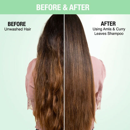 Nykaa Naturals Longer & Thicker Hair - Free Shampoo With Amla, Curry Leaves & Coconut Oil - Drmedicart