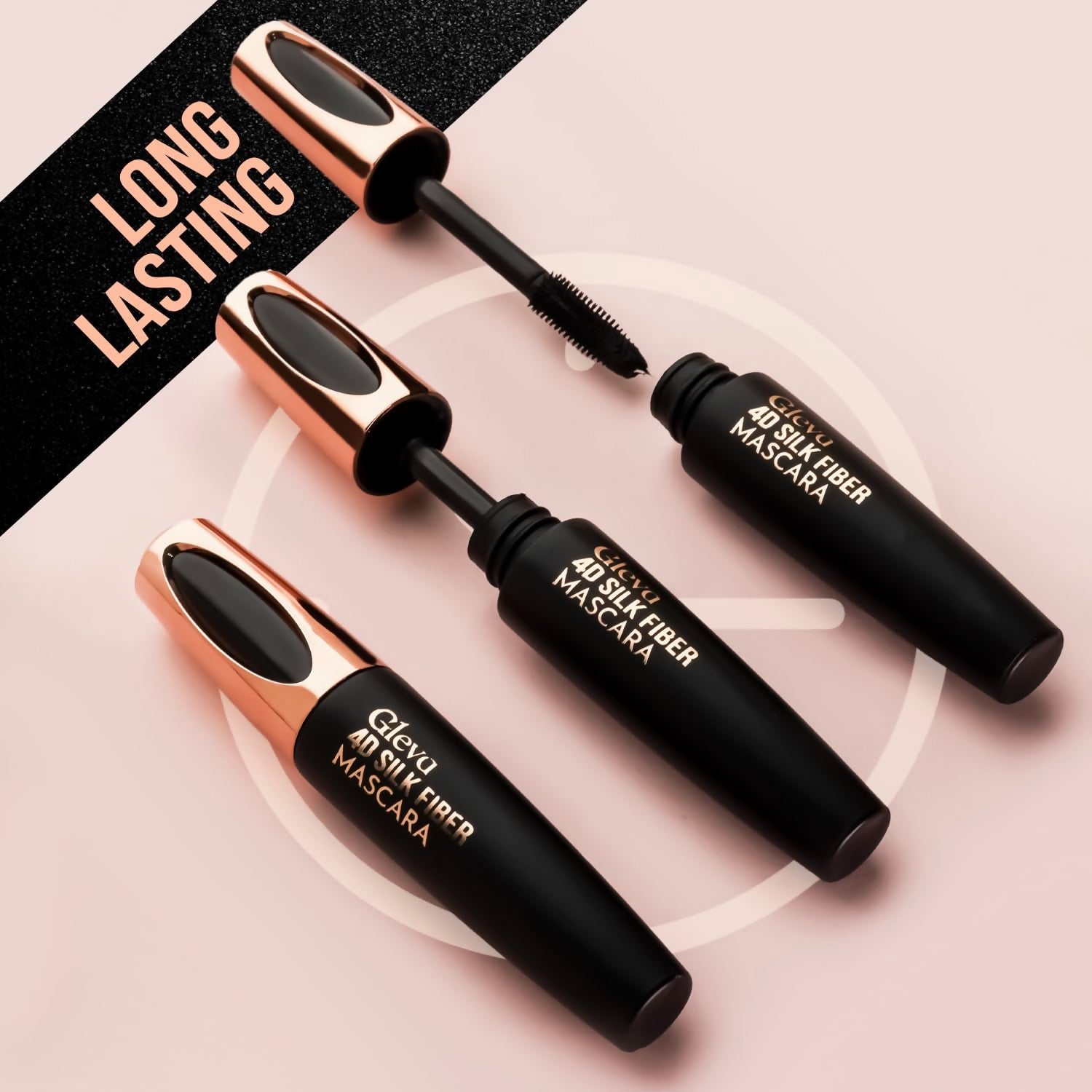 Gleva 4D Silk Fibre Mascara - Black