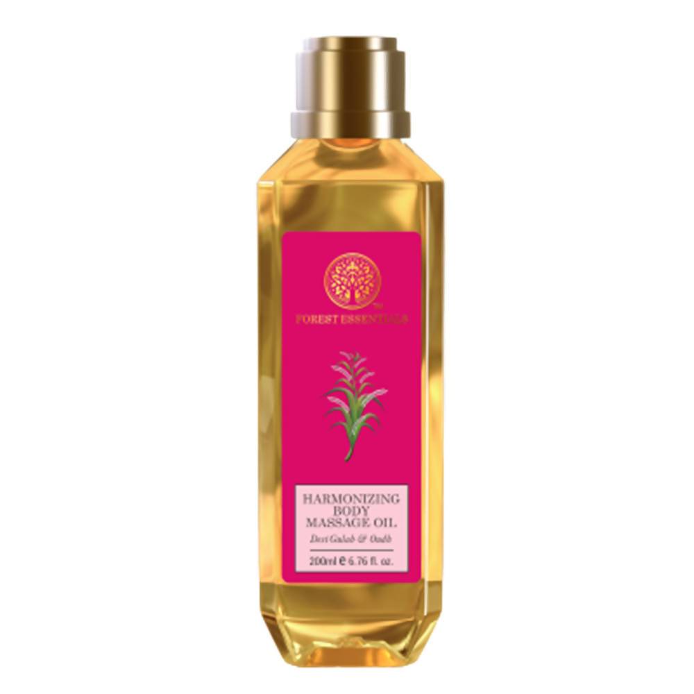 Forest Essentials Harmonizing Body Massage Oil Desi Gulab & Oudh - DrMediCart