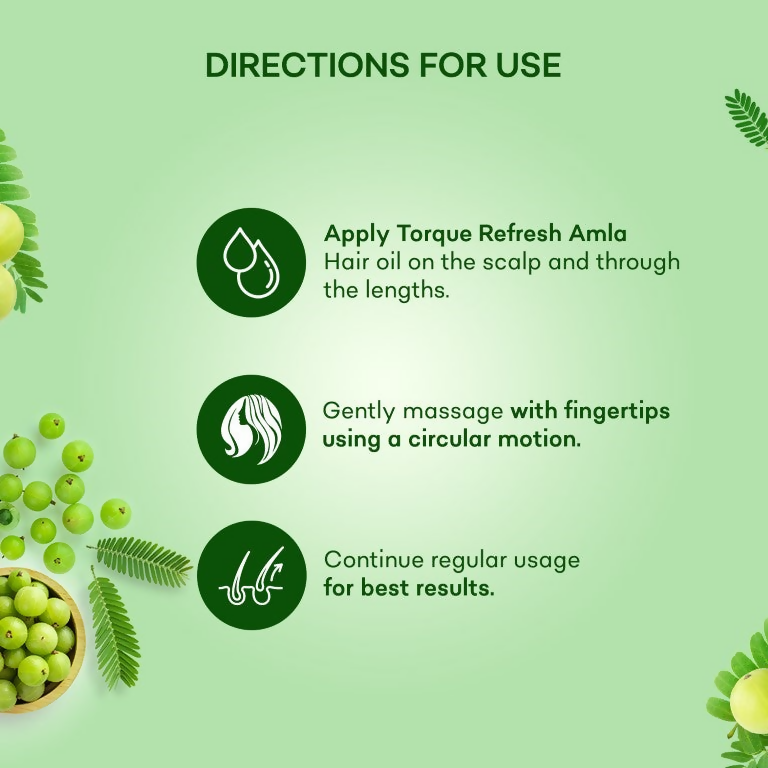 Torque's Refresh Amla Hair Oil For Strong, Long And Thick Hair