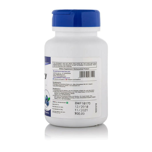 Buy Healthvit Bilberry Extract Capsules from DrMediCart, Ship from India to USA