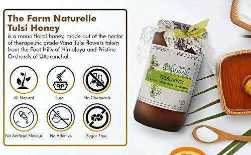 Farm Naturelle Vana Tulsi Honey Forest Flower Honey