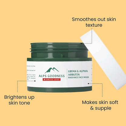 alps goodness ubtan alpha arbutin radiance clay face mask buy in usa