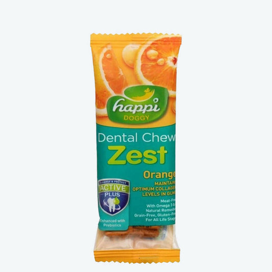 Buy Happi Doggy Dental Chew Zest - Orange