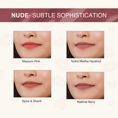 Nourish Mantra Liquid Lipstick Creamy Matte with SPF/ Water Proof, Smudge Proof Shade Masoom Pink