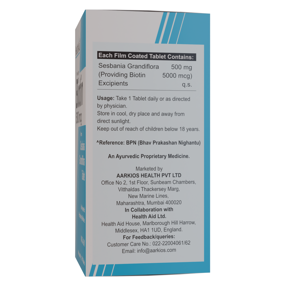 HealthAid Biotin 5000 mcg Tablets