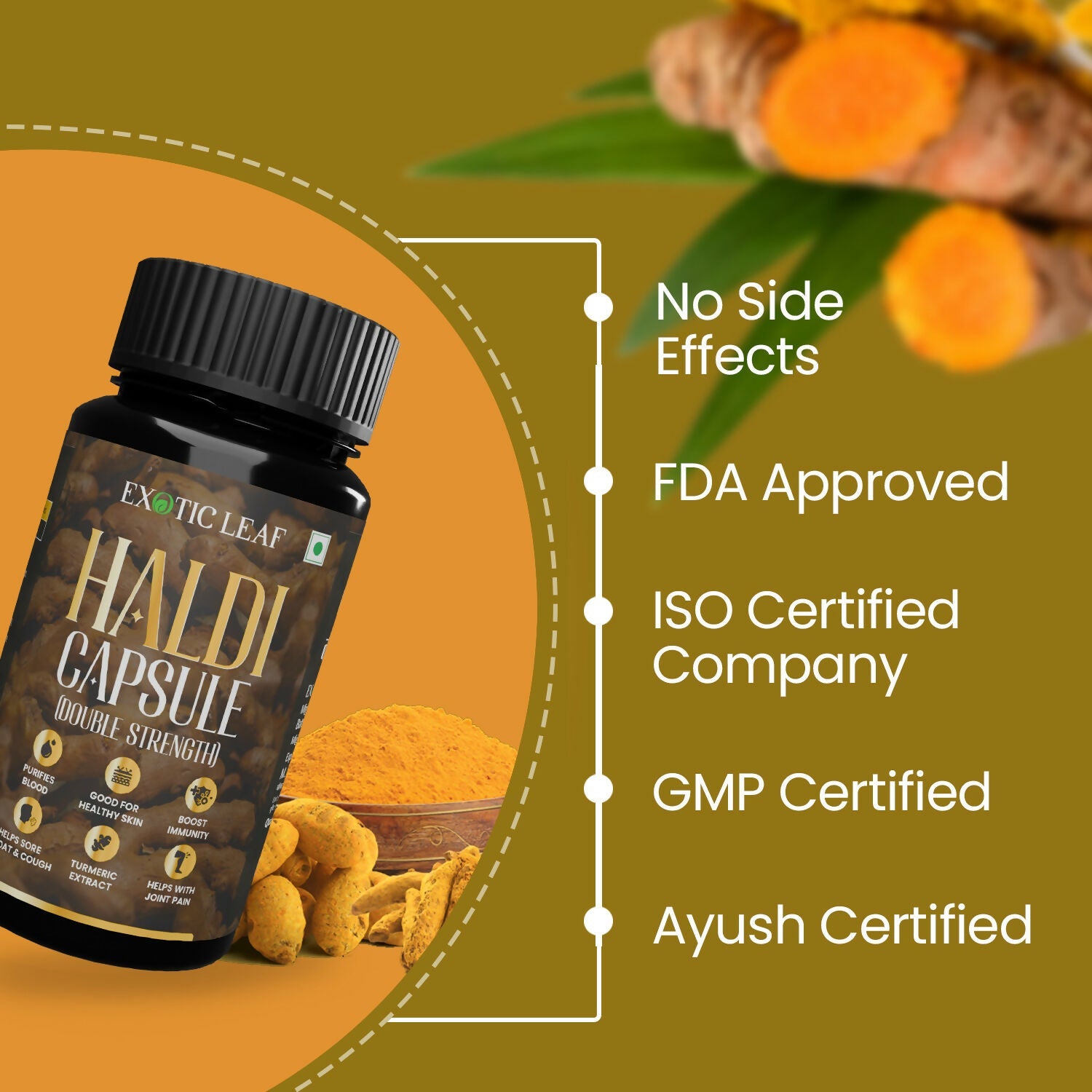 Exotic Leaf Haldi Tablets