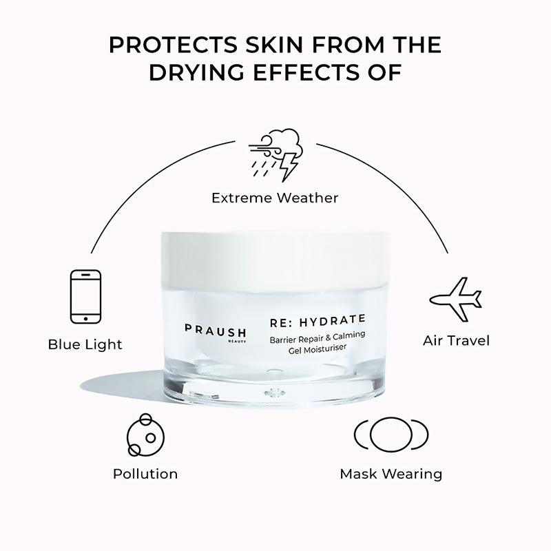 Praush Beauty RE: Hydrate Barrier Repair & Calming Gel Moisturiser