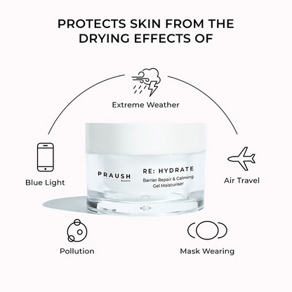 Praush Beauty RE: Hydrate Barrier Repair & Calming Gel Moisturiser