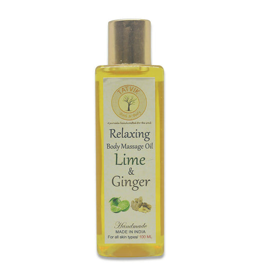 Buy Tatvik Ayurveda Relaxing Body Massage Oil Lime & Ginger from DrMediCart, Ship from India to USA