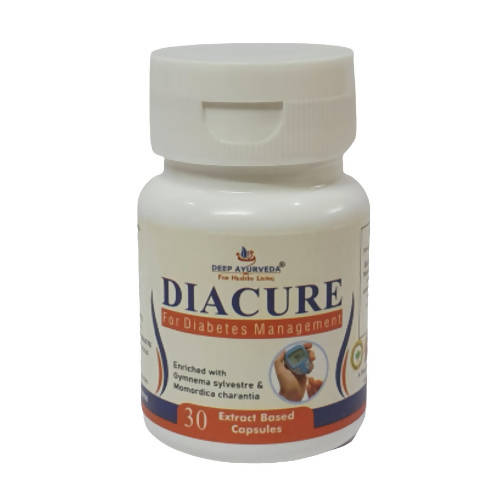Buy Deep Ayurveda Diacure 500mg Veg Capsules from DrMediCart, Ship from India to USA