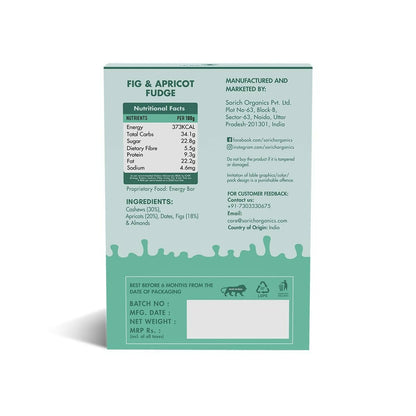 Sorich Organics Dessert Protein Mini Bars Fig & Apricot