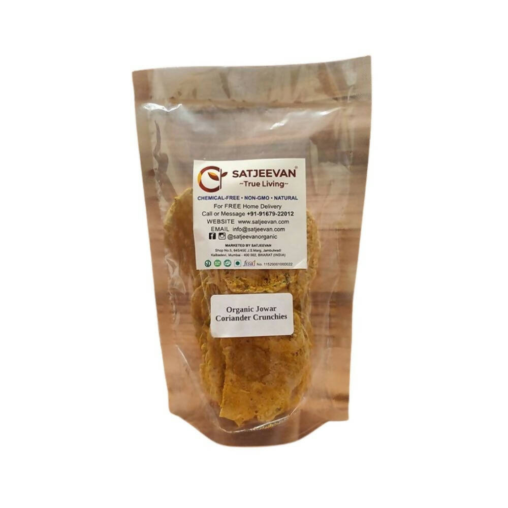 Buy Satjeevan Organic Jowar Coriander Crunchies from DrMediCart