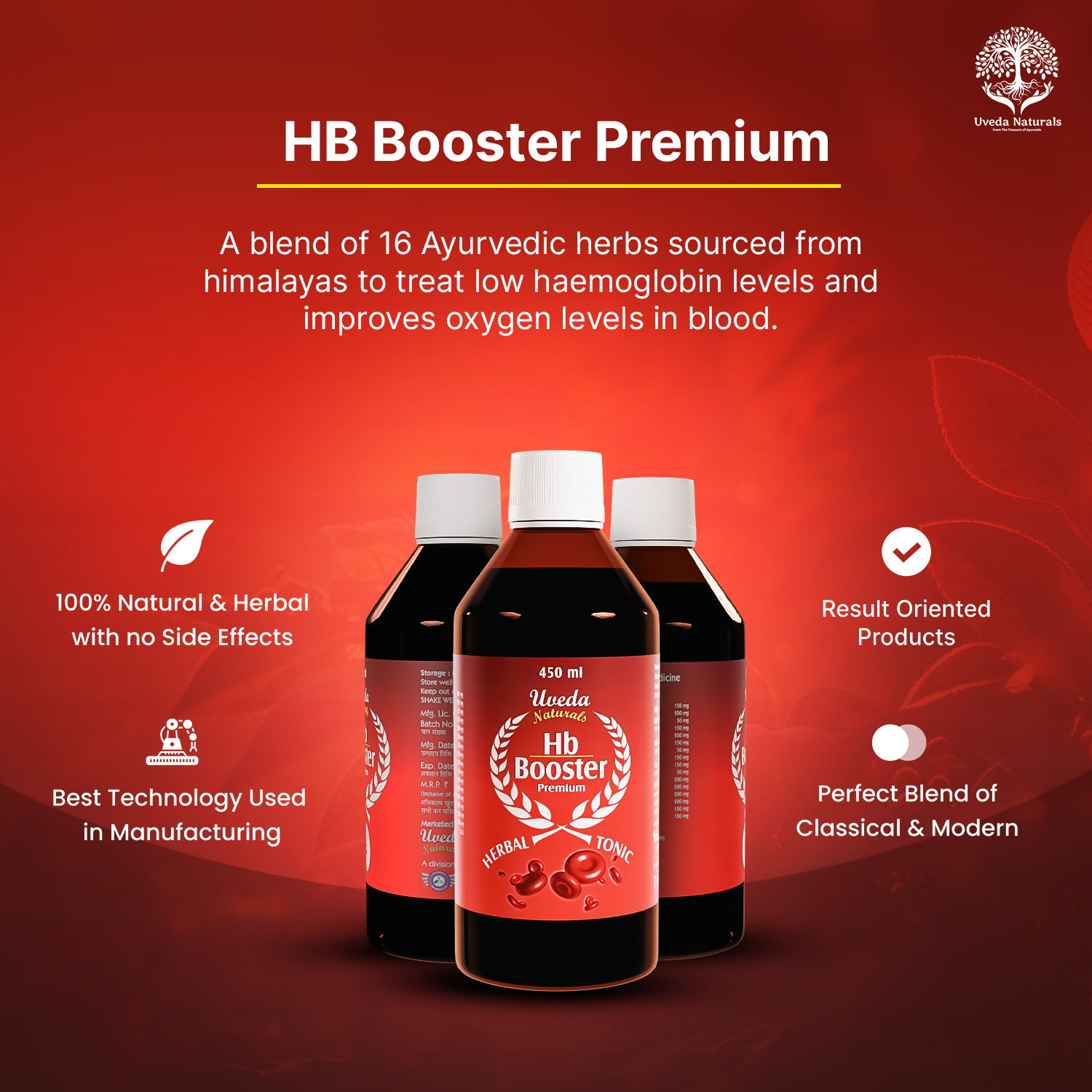 Uveda Naturals Hb Booster Premium