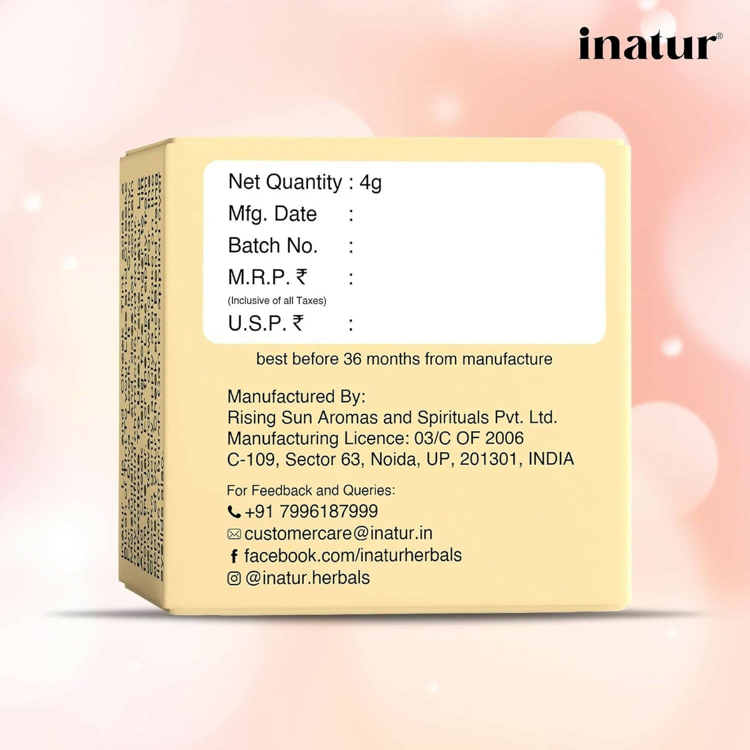 Inatur Lip and Cheek Tint Sunny Red